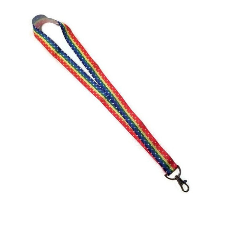 Rainbow Lanyard Keychain